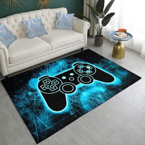 Gaming Area Rugs for Teen Boys Colorful Video Game Controller Gamepad 3D Printed Carpets for Gamer Boys Leisure/Living/Bedroom Home Decor Polyester Mat in Kuwait