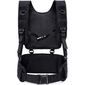 HWZ Tactical Vest MOLLE 1000D Nylon Vest Belt Combat Army Battle Cummer bunds for Mens with Shoulder Sling Combat Waist Belt