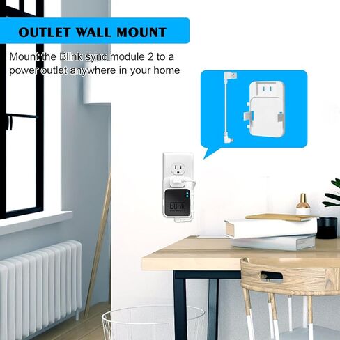 حامل كاميرا بلينك خارجي الجيل الثالث والرابع قابل للتعديل بزاوية 360 درجة مع وحدة مزامنة وميض 2 حامل لنظام كاميرات المراقبة المنزلية الداخلية والخارجية (3 قطع، اسود) in Kuwait