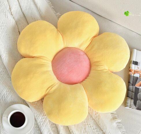Flower Pillow, Flower Shaped Throw Pillow Cushion Seating Blue Flower PlushThrow Pillow Floor Pillows Home Decorative Seating Cushions in Saudi Arabia
