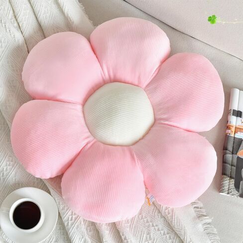 Flower Pillow, Flower Shaped Throw Pillow Cushion Seating Blue Flower PlushThrow Pillow Floor Pillows Home Decorative Seating Cushions in Saudi Arabia
