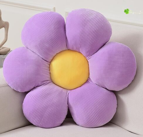 Flower Pillow, Flower Shaped Throw Pillow Cushion Seating Blue Flower PlushThrow Pillow Floor Pillows Home Decorative Seating Cushions in Saudi Arabia