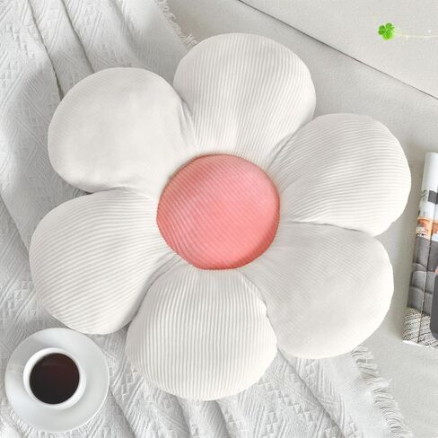 Flower Pillow, Flower Shaped Throw Pillow Cushion Seating Blue Flower PlushThrow Pillow Floor Pillows Home Decorative Seating Cushions in Saudi Arabia