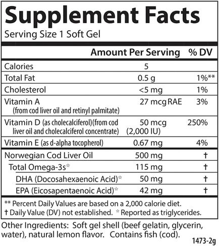 Carlson - Solar D Gems, Vitamin D3 and Omega-3 Supplement, 2000 IU (50 mcg) Vitamin D3, 115 mg Omega-3s EPA and DHA Supplement, Wild Caught, Sustainably Sourced, Lemon, 360 Softgels in Saudi Arabia