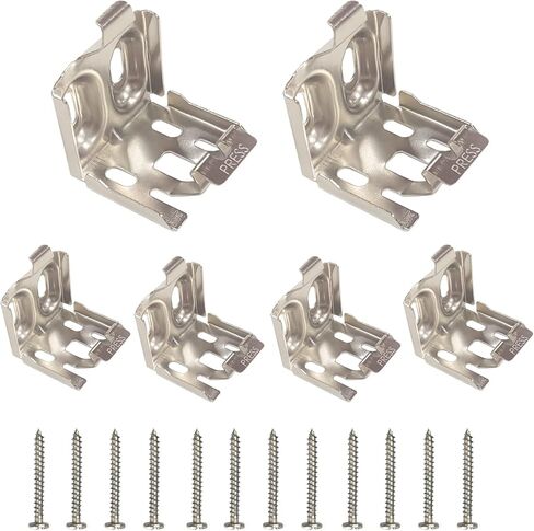 Blind Brackets, 6 Pcs Mini Blind Brackets for 1.5 inch Window Shades, Silver in Saudi Arabia