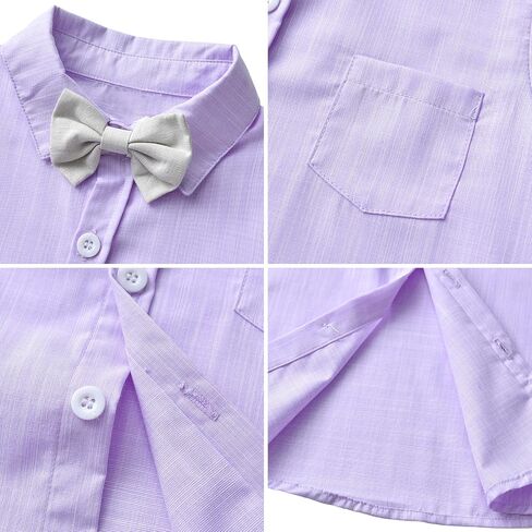 amokk Gentleman Outfits Formal Wear for Toddler Baby Boys Bow Tie and Suspenders Clothing Set in Saudi Arabia