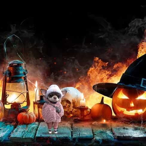 Shiker Standing Dog Doll Figurine Resin Statue Ornament Toy, Cute and Interesting French Bulldog Chihuahua Ornaments Emulation Sculpture, for Home Decoration in Kuwait