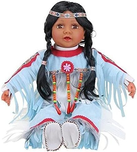 Kinnex Collections 60cm Collectible Native American (Indian) Vinyl Doll - TANVI - VM221130 in Saudi Arabia
