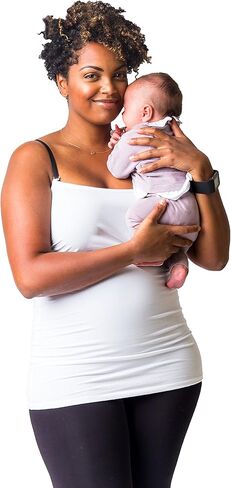 مجموعة ملابس الأمومة والرضاعة بدون حمالات من Undercover Mama، باللونين الأبيض والأسود، للرضاعة الطبيعية والحمل in Kuwait