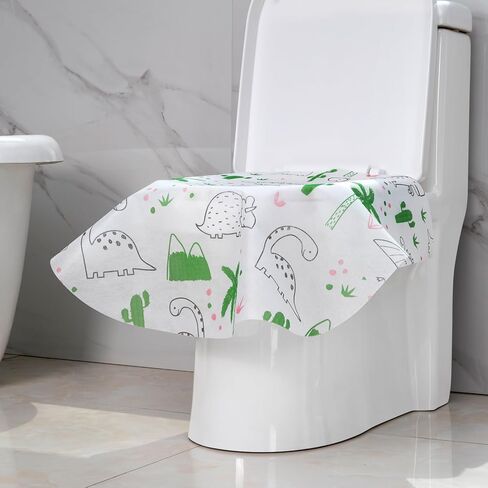 أغطية مقاعد المرحاض، عبوة سفر للاستعمال مرة واحدة، 12 قطعة من شرائط الملصقات المقاومة للماء، أغطية مقاعد المرحاض للاستعمال مرة واحدة للبالغين والأطفال، مناسبة للسفر والفندق والرحلة الجوية للحمامات العامة (حورية البحر) in Kuwait