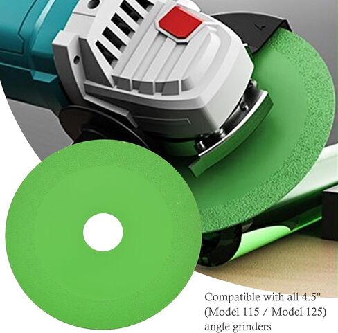 5Pcs 4.5 inch Glass Cutting Disc for Angle Grinder 7/8" (Model 115/125),1mm Ultra-Thin Diamond Cutting Saw Blade for Ceramic,Tile,Glass,Jade,Wine Bottles,Crystal in Saudi Arabia