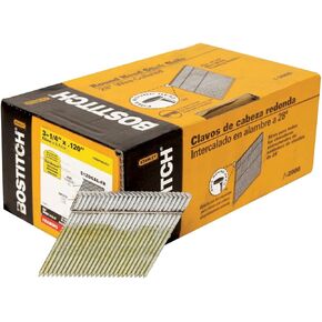 BOSTITCH Framing Nails, 28 Degree, Wire Weld, Galvanized, 3-1/4-Inch x .120-Inch, 2000-Pack (S12DGAL-FH) in Saudi Arabia