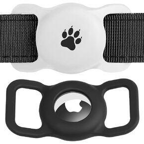 Airtag Holder, 2 Pack Silicone Airtag Case for Collar, Anti-Lost Air Tag Holder for Apple Airtags, Compatible with Cat and Dog Collar in Saudi Arabia