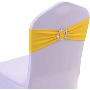 50PCS Spandex Chair Sashes Bows Elastic Chair Bands With Buckle Slider Sashes Bows For Wedding Decorations sy66 (AQUA)