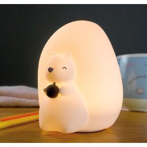 WakeCreator Cute Squirrel Night Light for Kids with 7 Color Changing Mode，USB-C Rechargeable LED Night Light & Remote Control，Night Light for Baby Nursery in Saudi Arabia