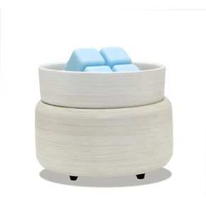 Candle Warmers 2-in-1 Candle and Fragrance Cube Warmer (Mocha)