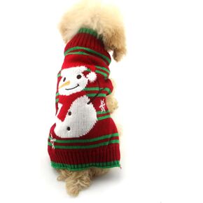 Delifur Dog سترة عيد الميلاد القبيحة سترة عيد الميلاد الكلب عيد الميلاد ثلج سترة القط سترة عيد الميلاد القبيحة للكلاب القط (رجل الثلج، M) in Kuwait