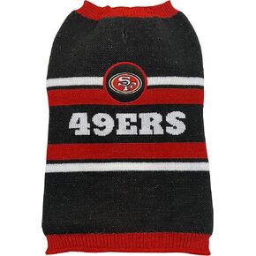 سترة للكلاب من الدوري الوطني لكرة القدم الأمريكية سان فرانسيسكو 49ers، مقاس كبير. سترة دافئة ومريحة للحيوانات الأليفة مع شعار فريق الدوري الوطني لكرة القدم الأمريكية، أفضل سترة للكلاب الكبيرة والصغيرة
