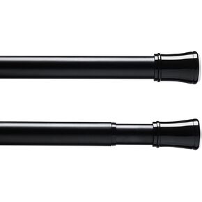 قضبان ستائر Niviy للنافذة 32-136 بوصة إلى قضبان ستائر التعتيم، قضبان ستائر تعتيم الغرفة، قضبان ستائر زنبركية، قضبان ستائر قابلة للتوسيع، أبيض، 3 أقواس in Kuwait