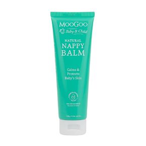 MooGoo Nappy Balm - A naturally gentle diaper cream for sensitive baby skin - Soothing cream with shea butter, zinc & jojoba oil - Barrier cream to soothe & help prevent irritation in Kuwait