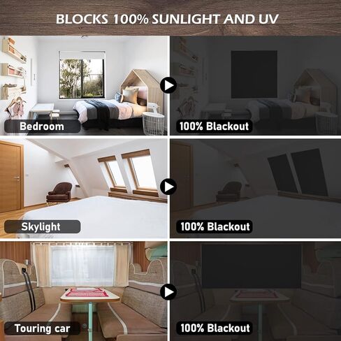 Fasnd Portable Blackout Shades (157" x 59") Travel Blackout Curtains, 100% Blackout Material Temporary Curtains Blackout Blinds for Baby Nursery, Bedroom, Touring car, Apartment or Travel Use in Saudi Arabia