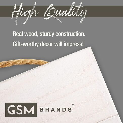 GSM Brands Little Fingers No Shoes Wood Plank Hanging Sign (13.75 x 6.9 Inches) in Kuwait