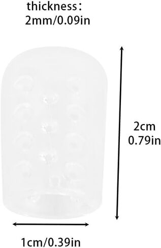 Jaeskeclip 50 Pcs Toe Protector, Silicone Anti-Friction Toe Protector Toe Caps, Transparent Breathable Little Toe Covers for Ingrown Toenails, Corns, Calluses and Pain Relief in Saudi Arabia