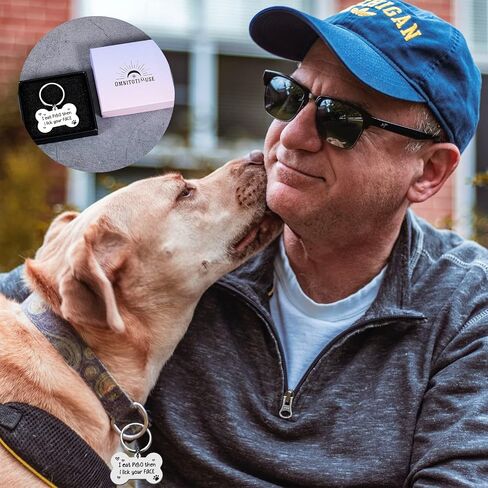Stocking Stuffers for Dog Lover Funny Gifts for Dog Lover Dog Tags Engraved for Pets Personalized Dog Puppys Tags Birthday Christmas Gift Stocking Stuffers for Son Daughter Dog Owner from Dad Mom in Saudi Arabia