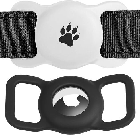 Airtag Holder, 2 Pack Silicone Airtag Case for Collar, Anti-Lost Air Tag Holder for Apple Airtags, Compatible with Cat and Dog Collar in Saudi Arabia