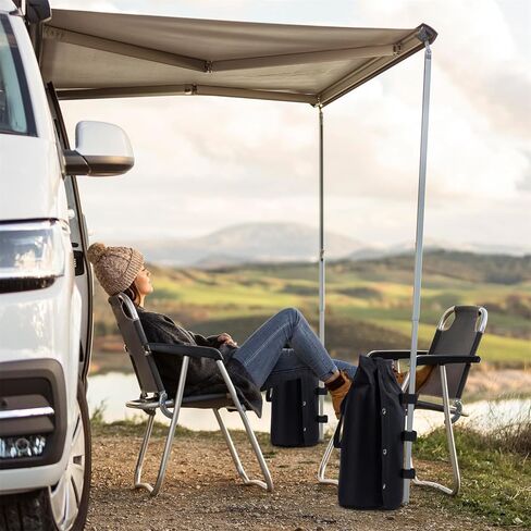 Winsper Weight Bags, 176 LBS Extra Large Pop up Gazebos Weights Sand Bags (176 LBS) for Pop up Canopy Tent Outdoor Instant Canopies, Double Strand 1680D Thickened, Black (Sand Not Included) in Kuwait