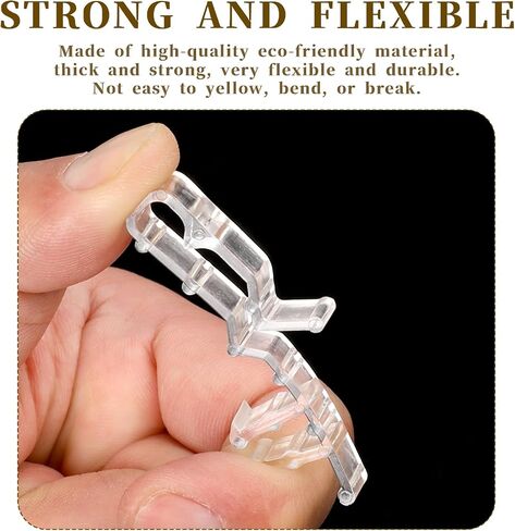 12 Pcs Plastic Valance Retainer Clips 2-1/8inch Valance Clips for Blinds Clear Blind Valance Clips Transparent Channel Valance Clips for Home Window Blinds in Saudi Arabia
