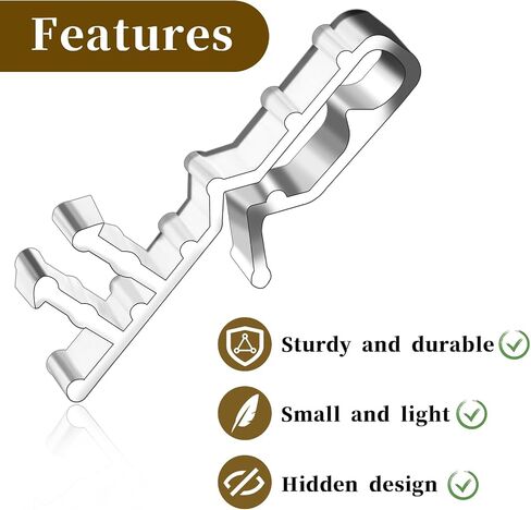 12 Pcs Plastic Valance Retainer Clips 2-1/8inch Valance Clips for Blinds Clear Blind Valance Clips Transparent Channel Valance Clips for Home Window Blinds in Saudi Arabia