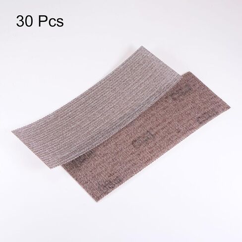 HARFINGTON 30 قطعة 400 حبيبة شبكية من ألواح شاشة الصنفرة مقاس 2-3/4 بوصة × 8 بوصة من ورق الصنفرة الرطب أو الجاف، وسادات كاشطة خالية من الغبار لتلميع وطحن المعادن والجدران الجافة للسيارة in Kuwait