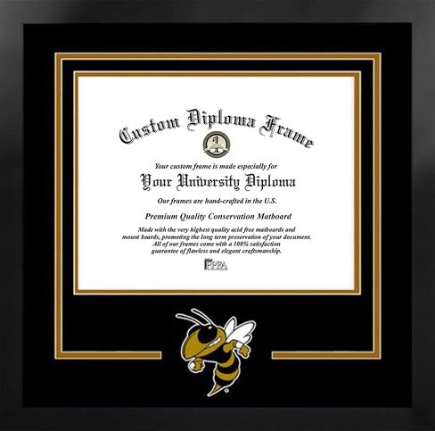 Campus Images NCAA unisex Spirit Diploma Manhattan Black Frame with Bonus Campus Images Lithograph (value savings $59) in Saudi Arabia