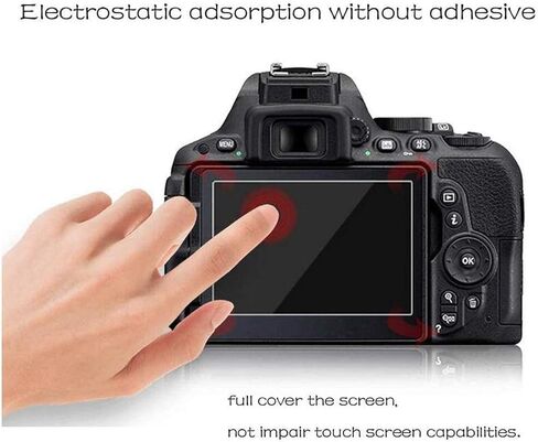 واقي شاشة Rebel T7 T6 T5، 3 عبوات من الزجاج المقوى LCD متوافق مع غطاء فيلم Protive Canon EOS 1500D 1300D 1200D in Kuwait