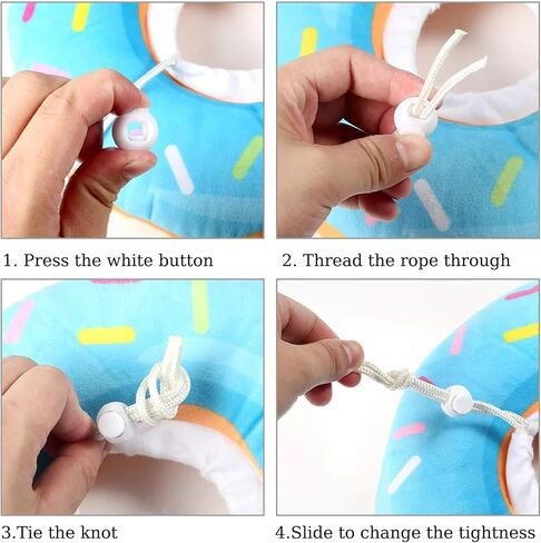 Cat Cone Collar Soft,Cat Recovery Collar,Cat Cone After Surgery,Cat Neck Pillow,Cat Cones to Stop Licking,Cute Cat Donut Collar Soft Cat Cone,Elizabethan Collar for Kitten Puppy (Blue) in Saudi Arabia