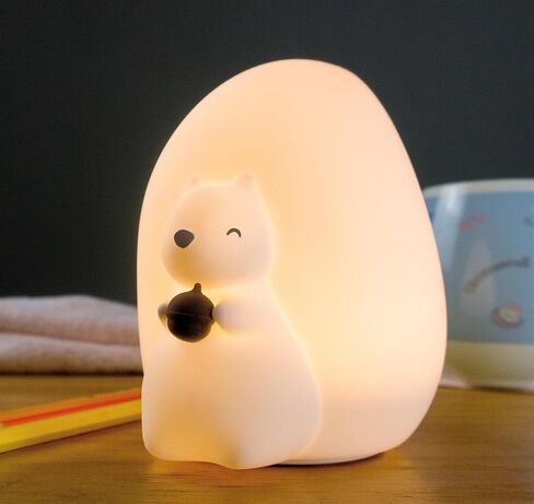 WakeCreator Cute Squirrel Night Light for Kids with 7 Color Changing Mode，USB-C Rechargeable LED Night Light & Remote Control，Night Light for Baby Nursery in Saudi Arabia
