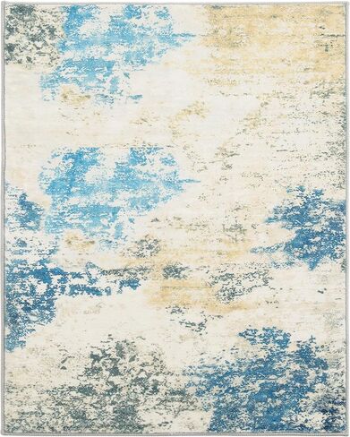 Carvapet Hallway Runner Rug, 2x8 Non Slip Rug with Rubber Backing, Ultra Soft Low Pile Green Rugs, Runner for Hallway, Washable Modern Abstract Area Rug, Boho Non-Shedding Flurry Carpet in Kuwait