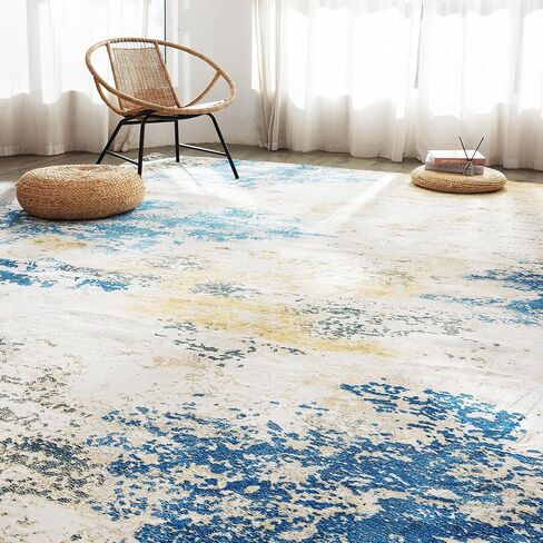 Carvapet Hallway Runner Rug, 2x8 Non Slip Rug with Rubber Backing, Ultra Soft Low Pile Green Rugs, Runner for Hallway, Washable Modern Abstract Area Rug, Boho Non-Shedding Flurry Carpet in Kuwait
