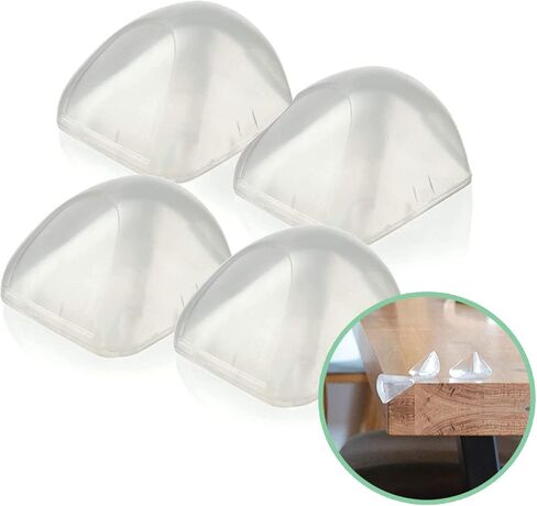 Little Chicks Soft Touch Table Guard Corner Cushions - with Dual Layer Protection - Fits Most Furniture Size Corners - 4 Pack - Transparent - Model CK029 in Kuwait