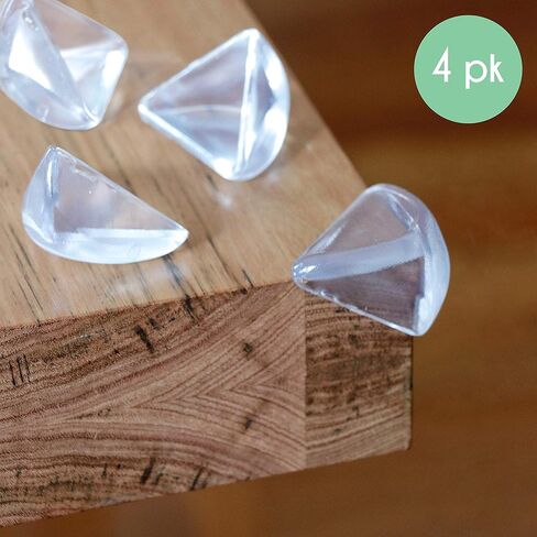 Little Chicks Soft Touch Table Guard Corner Cushions - with Dual Layer Protection - Fits Most Furniture Size Corners - 4 Pack - Transparent - Model CK029 in Kuwait