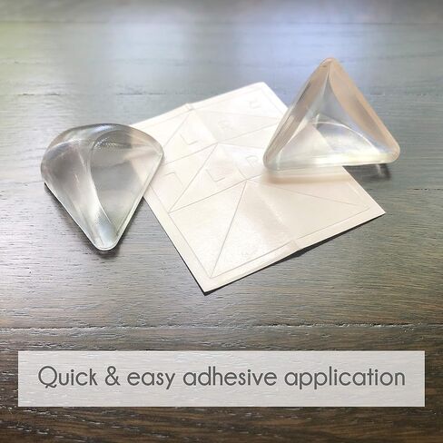 Little Chicks Soft Touch Table Guard Corner Cushions - with Dual Layer Protection - Fits Most Furniture Size Corners - 4 Pack - Transparent - Model CK029 in Kuwait