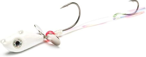 Mustad Walleye Death Spinner Pearl 1/2oz in Saudi Arabia