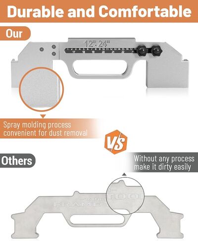 أداة تأطير الكل في 1، أداة تخطيط مسمار تأطير قابلة للتعديل بحجم 12-24 بوصة، أداة تأطير دقيقة على الحائط، أداة قياس دقيقة لتأطير الجدران أو الأسقف أو الأرضيات أو السلالم in Kuwait
