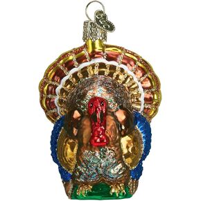 Old World Christmas Thanksgiving Glass Blown Ornaments for Christmas Tree Turkey Platter in Saudi Arabia