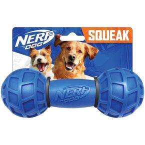 Nerf Dog 7in TPR EXO Squeak Bone - Blue/Orange