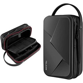 TELESIN Large Carry Case Carrying Travel Bag for GoPro Max Hero 13 12 11 10 9 8 7 6 5 DJI Action 3 4 5 Osmo Pocket 3 Insta360 X3 X4 X5 Go3 Ace Pro AKASO Battery Charger Strap Mount Accessories in Kuwait