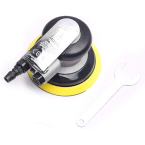 DEVMO 5'' Air Random Orbital Palm Sander, Dual Action Professional Pneumatic Sander with Speed Regulation