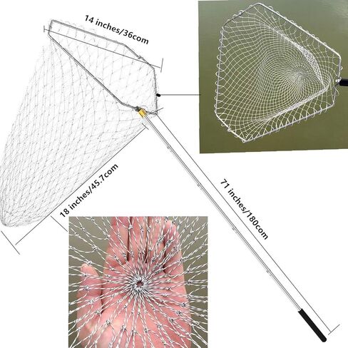 Cagaloi 71-Inch Extended Telescopic Hook Rod Fishing Gaff Fish Gaff for Flounder Gig, Fish Spear, Fishing Net, Fishing Pole Set - Must-Have Fishing Gear in Kuwait