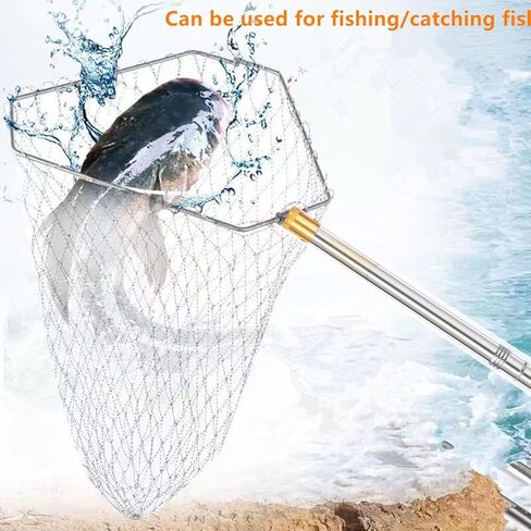 Cagaloi 71-Inch Extended Telescopic Hook Rod Fishing Gaff Fish Gaff for Flounder Gig, Fish Spear, Fishing Net, Fishing Pole Set - Must-Have Fishing Gear in Kuwait